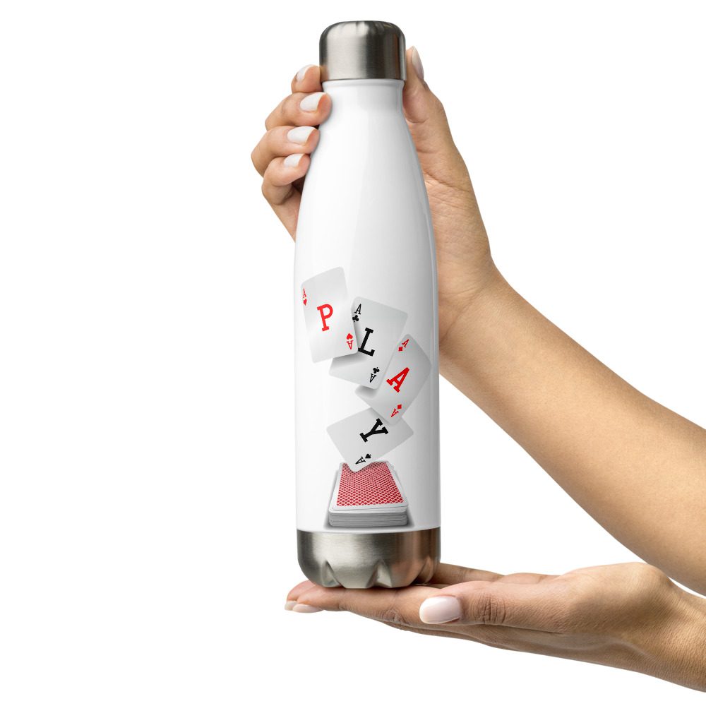 Playing Cards Stainless Steel Water Bottle