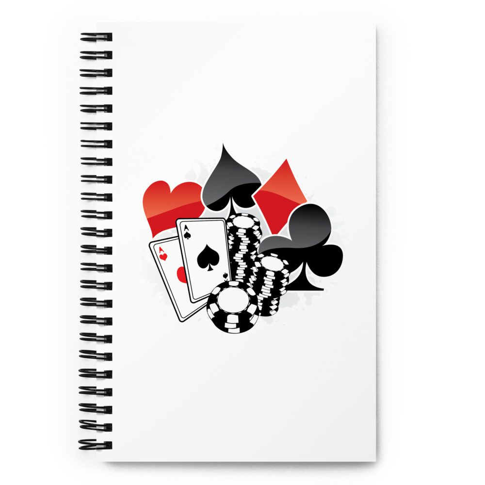 Poker Player Spiral Notebook
