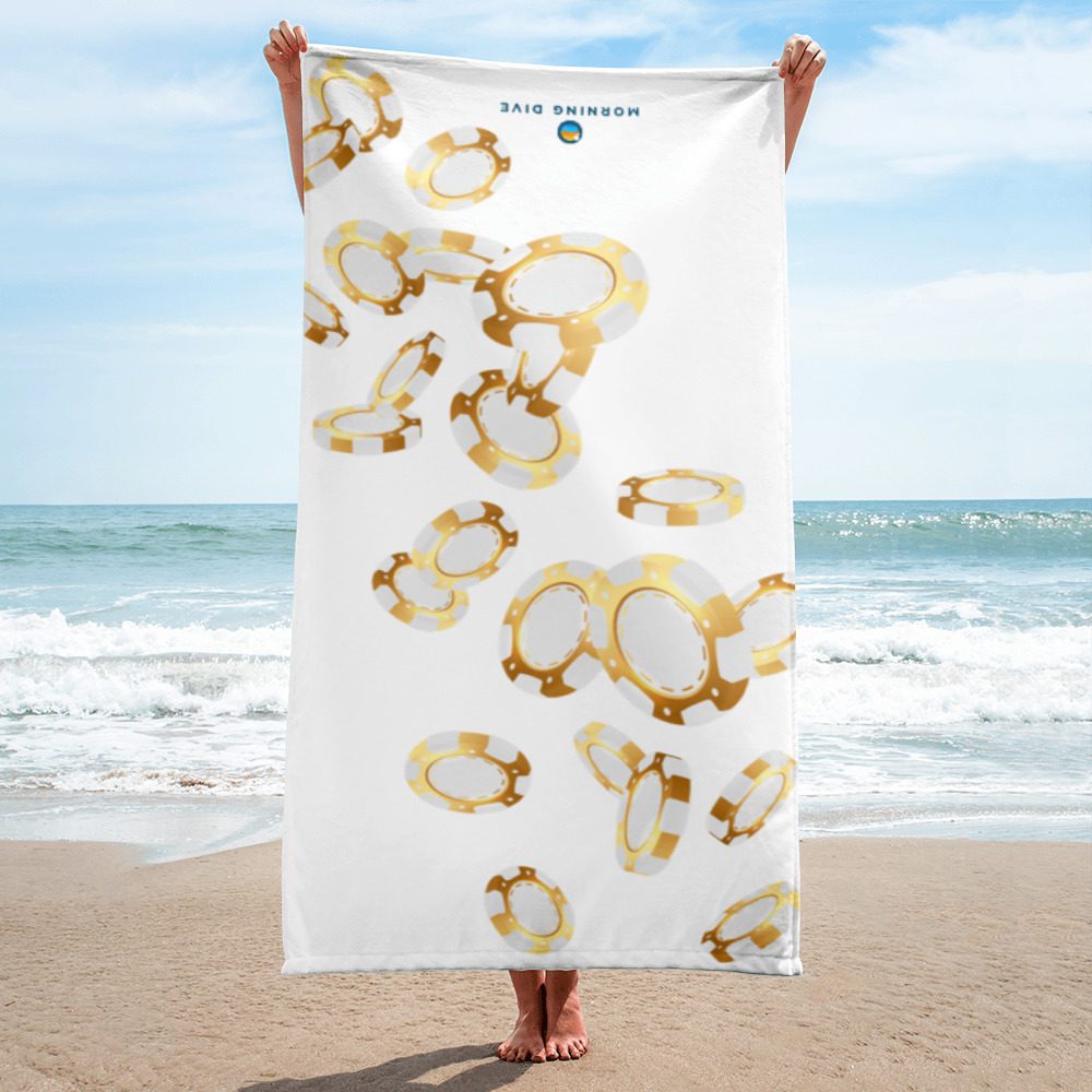 Casino Chip Design Towel