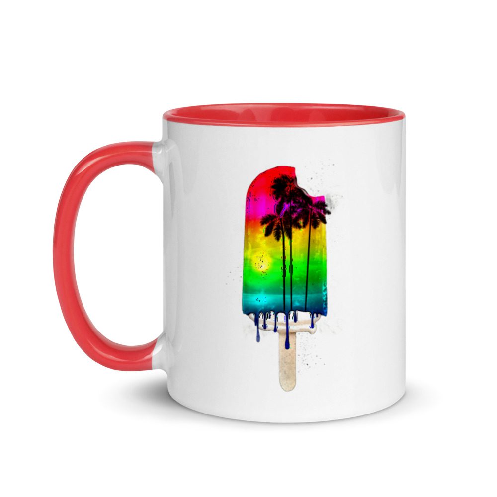 Rainbow Popsicle Mug With Color Inside