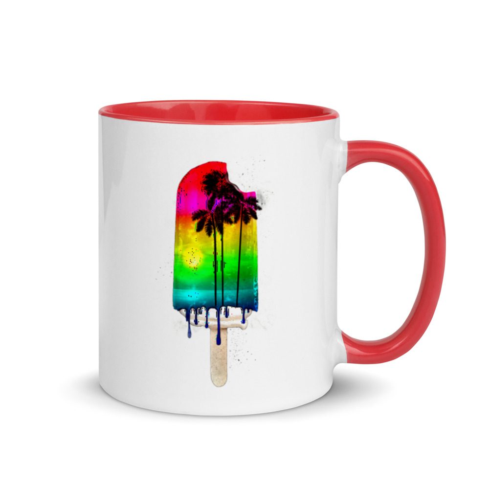 Rainbow Popsicle Mug With Color Inside